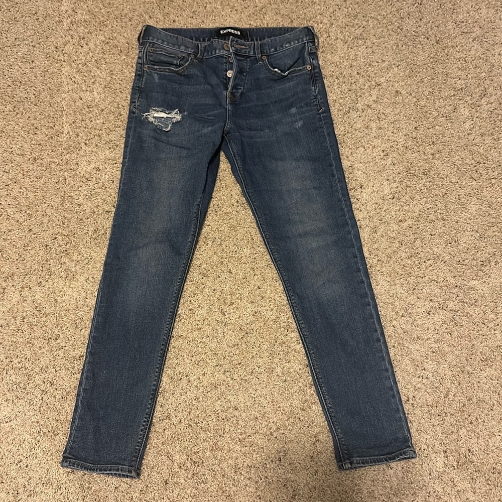 Express Vintage Skinny Mid Rise Jeans